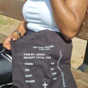 On the Cross for You Tote (All Black)