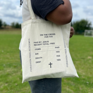 On the Cross for You Tote (Cream)